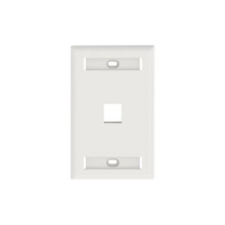 NK1FWHY Placa de pared 1 puerto Panduit NetKey blanco