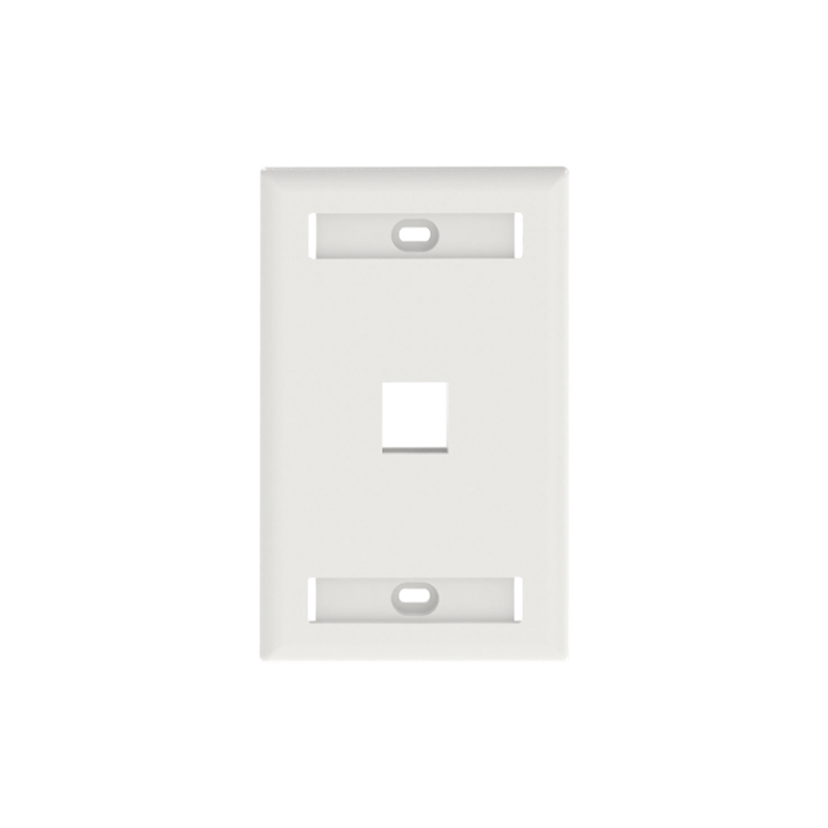 NK1FWHY Placa de pared 1 puerto Panduit NetKey blanco